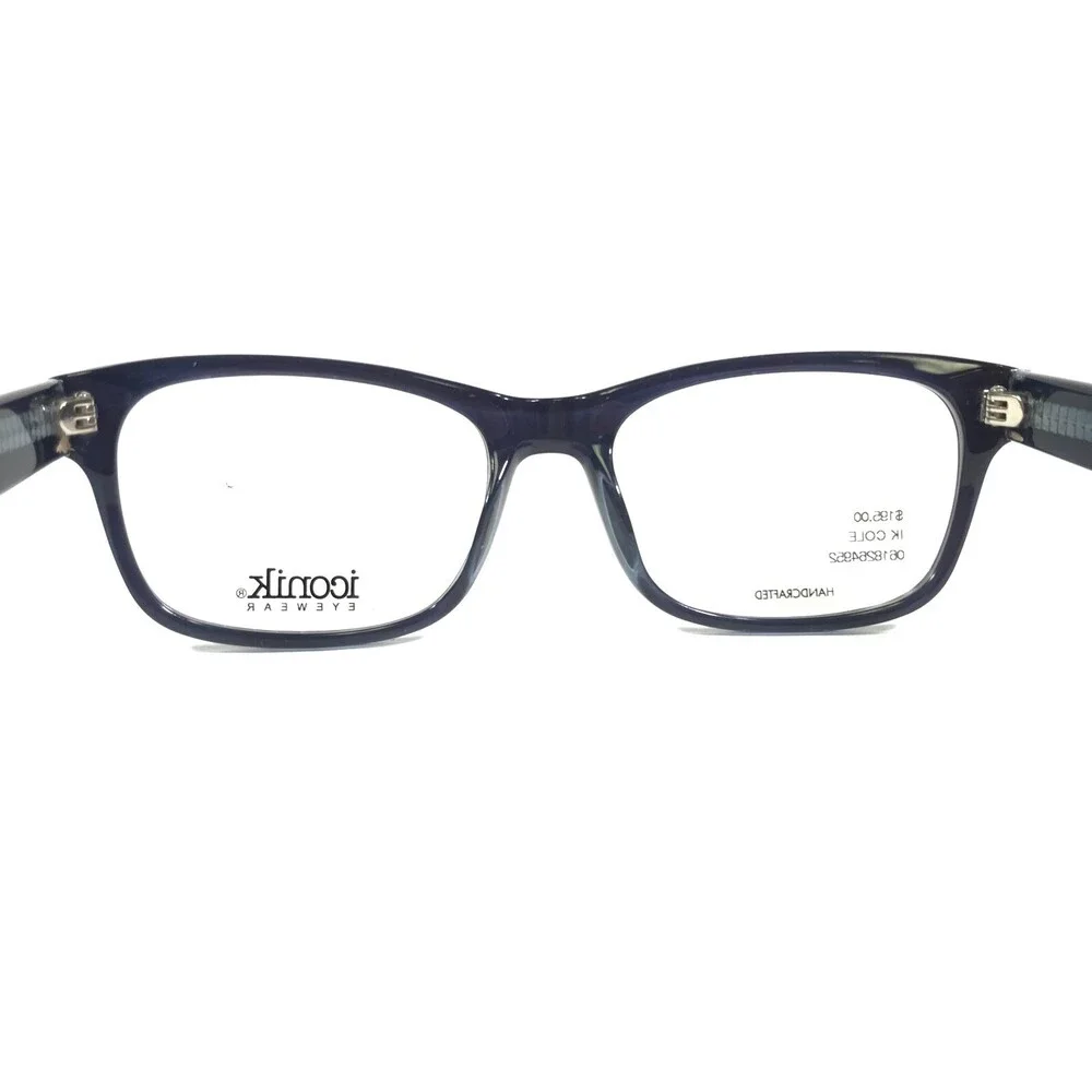 Iconik Eyeglasses Frames Cole C04 Blue Tortoise Cat Eye Full Rim 53-18-140